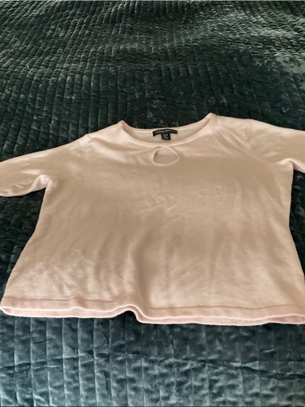 Designers Originals Light Pink Cutout Neck Sweatshirt